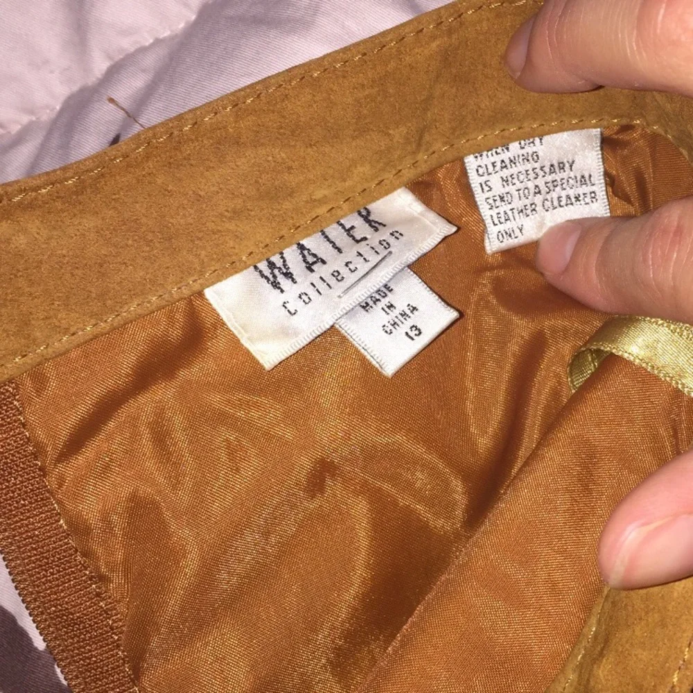 Water Collection Vintage Suede Skirt sz 6 - Picture 4 of 4